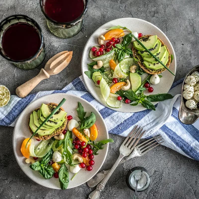Dinner with wine